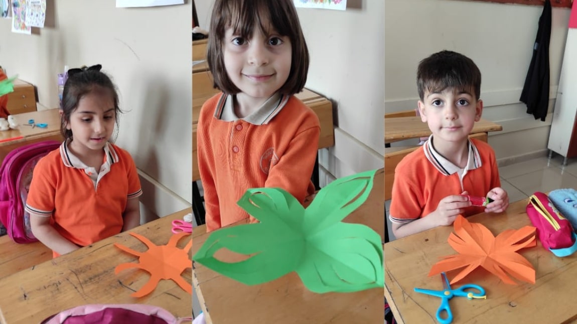1A SINIFIMIZIN KATLA KES YAPIŞTIR ETKİNLİKLERİNDEN KARELER...